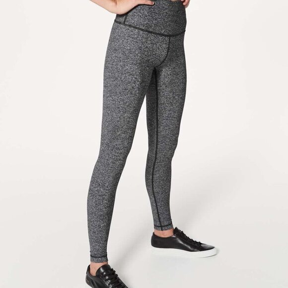 lululemon athletica Pants - Lululemon Wunder Under High Rise 28" in Heathered Black